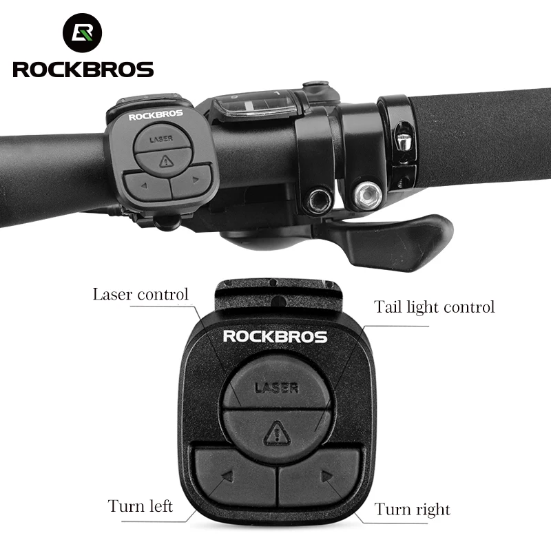 ROCKBROS велосипедный светильник USB Перезаряжаемый задний светильник светодиодный Предупреждение ющий задний Фонарь велосипедный умный беспроводной пульт дистанционного управления поворотник