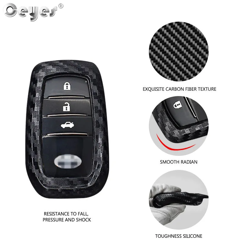 Carbon fiber key cover for TOYOTA (2)