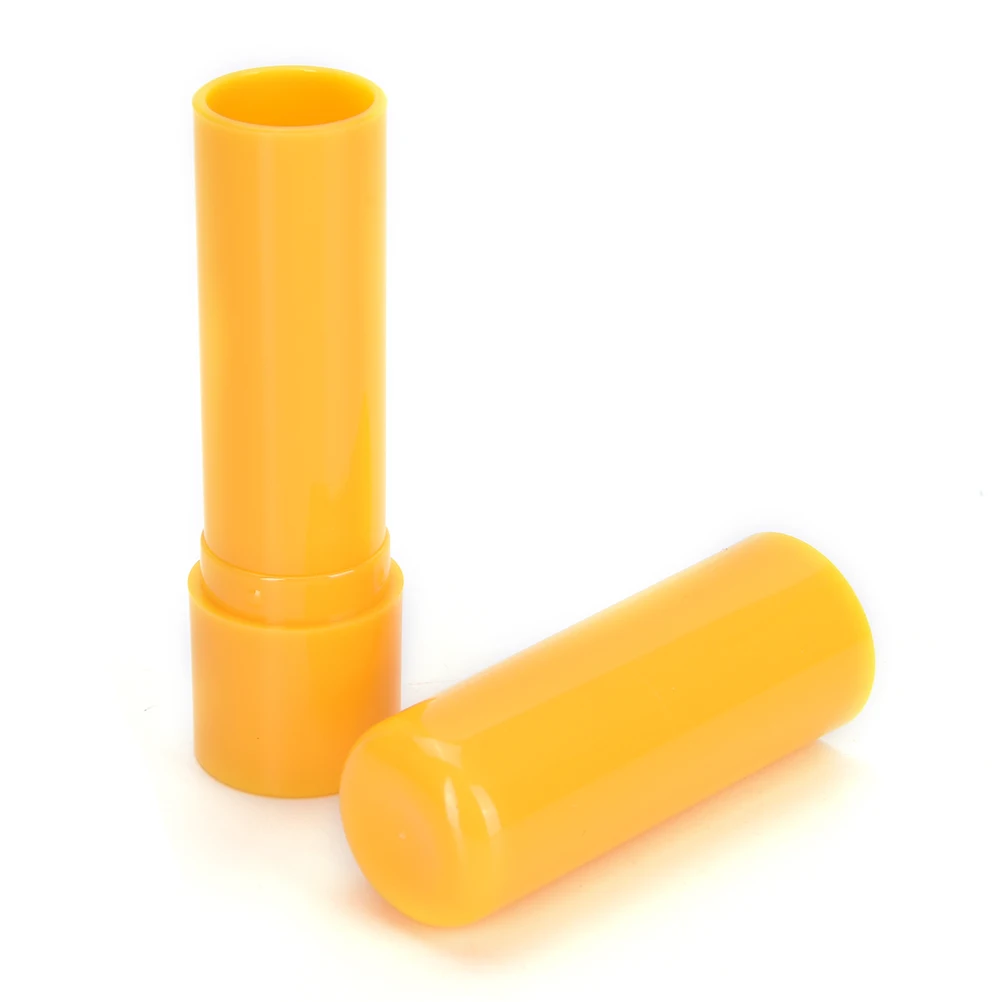 6 цветов 4 г бальзам для губ контейнер с крышками мини пустой бальзам для губ стик тюбик губная помада тюбик - Цвет: Цвет: желтый