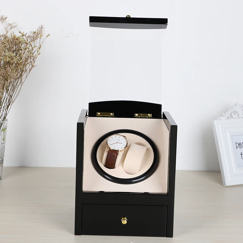 

US/EU/AU/UK Plug Automatic Watch Winder For Mechanical Watch Box Holder Display Jewelry Storage Watches Case High Gloss Paint