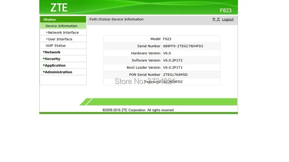 ZTE F623 2