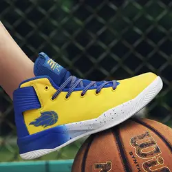 Баскетбольная обувь 2018 Новые противоскользящие спортивные туфли из дышащего материала для фитнеса мужские туфли женская обувь большого