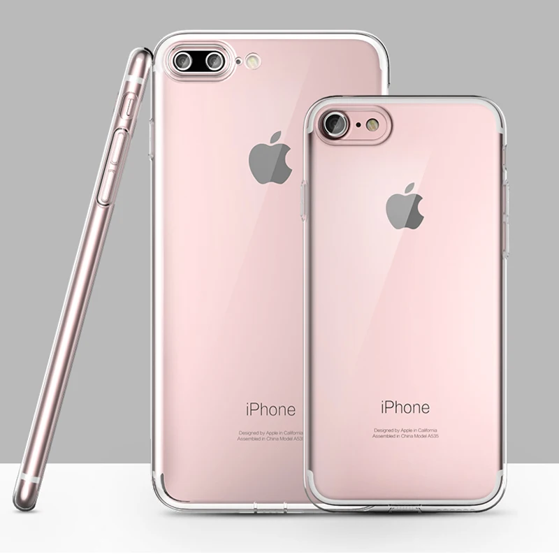 

CR For iPhone 7 Case 0.3mm Crystal Clear Soft Silicone Transparent TPU Cases For iPhone 7Plus 4 4s 5 5s 6 6s 6Plus Case Cover