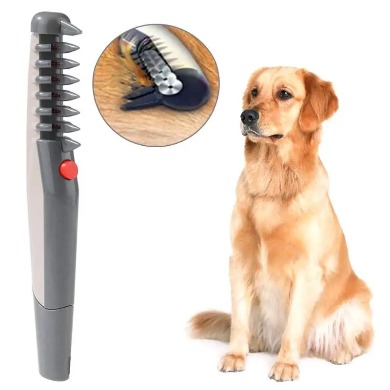 Электрический питомец гребешок для ухода за шерстью собак кошка триммер для волос удаляет ножницы-Триммер для кошек товары для домашних животных, собаки принадлежности триммер для волос