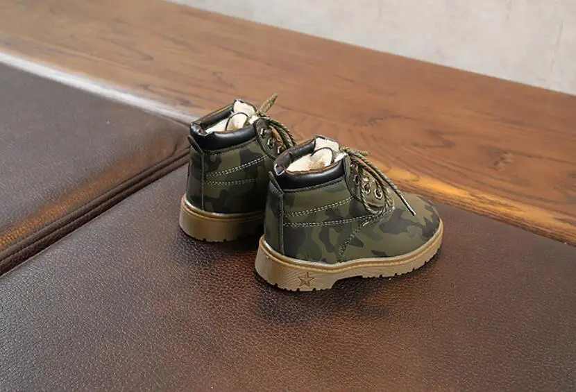 Children's camouflage snow boots-13