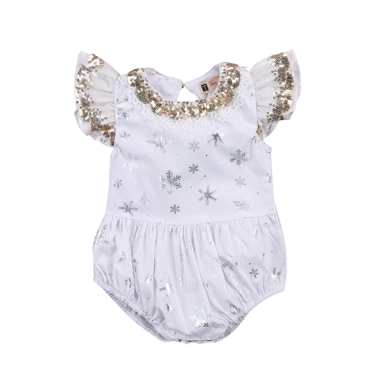 Christmas baby girls romper Princess Newborn Baby Girl Lace sequins