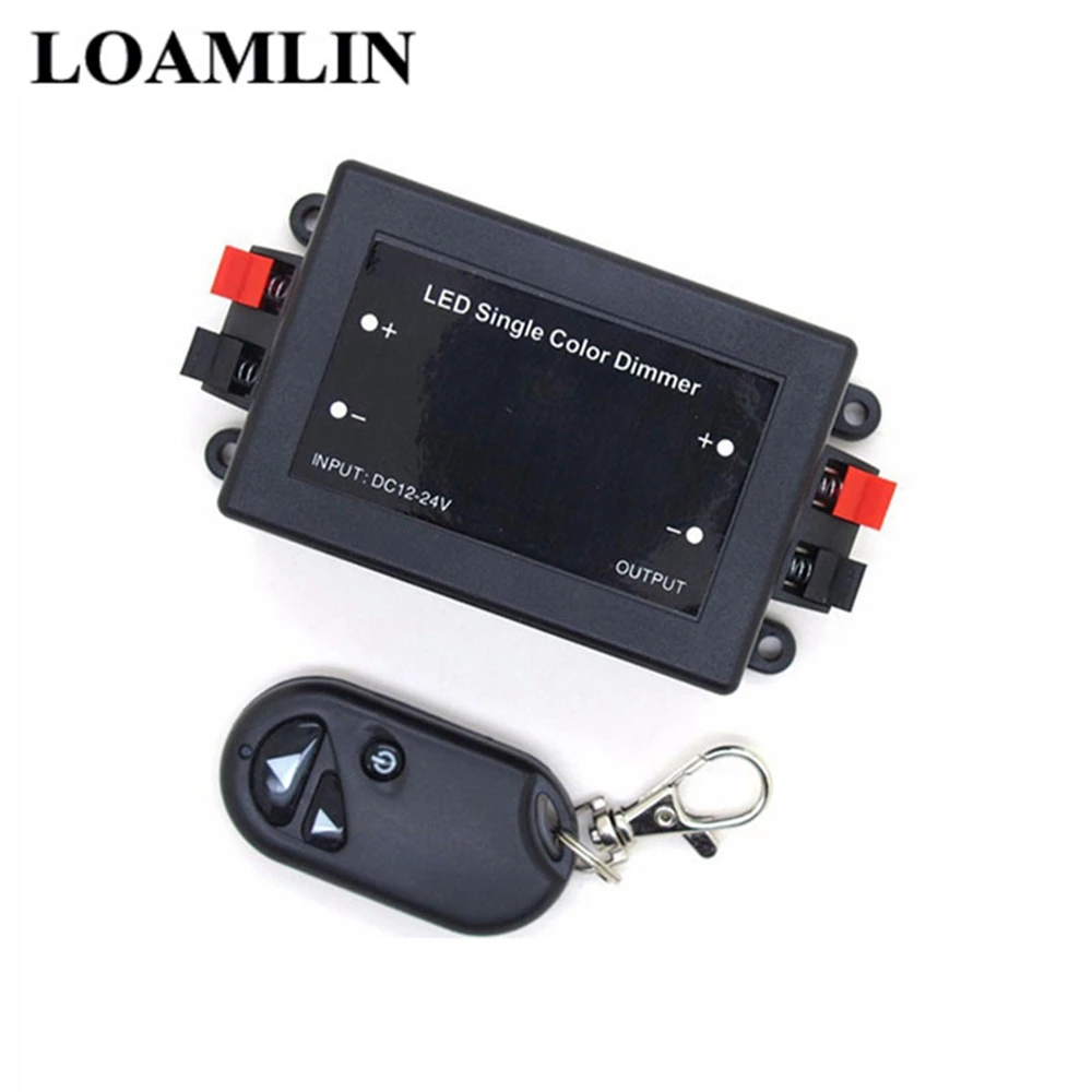 

LED Monotone Light DC12-24V 8A 3Keys Wireless Remote Control Suitable For 5050 3528 Monochrome LED Light Strip