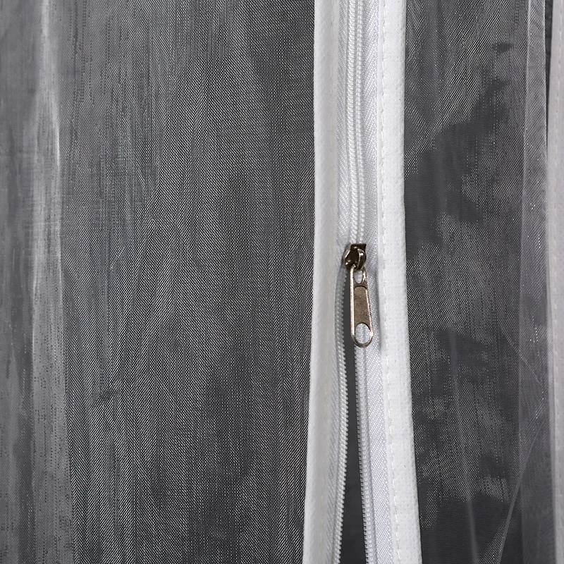 Прозрачная сетчатая пряжа свадебное платье пылезащитный чехол на молнии Свадебное платье сумка для хранения одежды чехол 155 см 180 см AC019