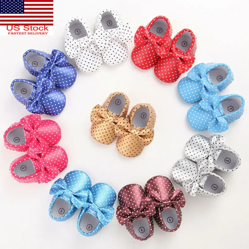 

Emmababy Newborn Baby Kid Girl Princess Cute Crib Shoes Soft Sole Pram Antislip Prewalker