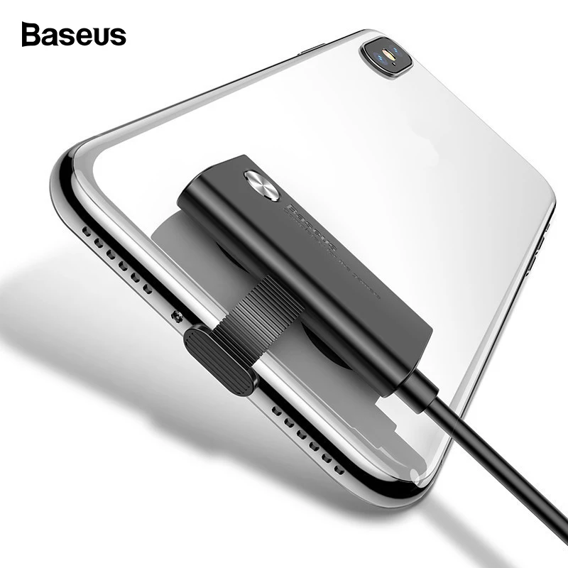 

Baseus Suction Cup USB Cable For iPhone X XS Max Xr 8 7 6 6s 5 5s iPad 2.4A Fast Charging Charger Data Cable Game Cord Adapter