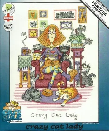 Needlework DIY Cross Stitch Sets For Embroidery kits 11CT&amp14CT&amp16CT&amp18CT Crazy cat lady | Дом и сад