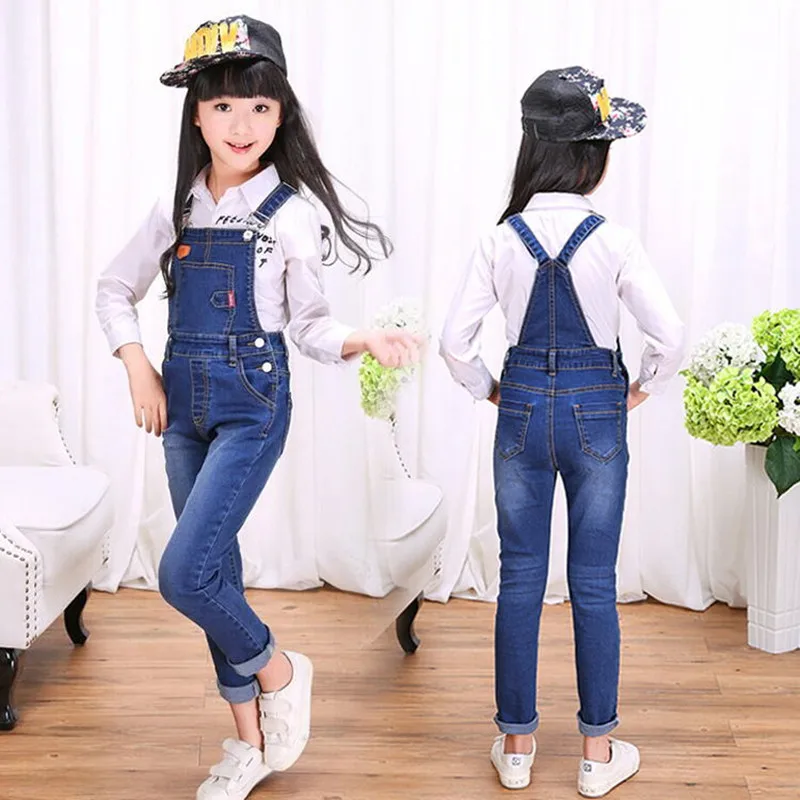 Children s cowboy clothing girl children bib elastic jeans children Siam straps