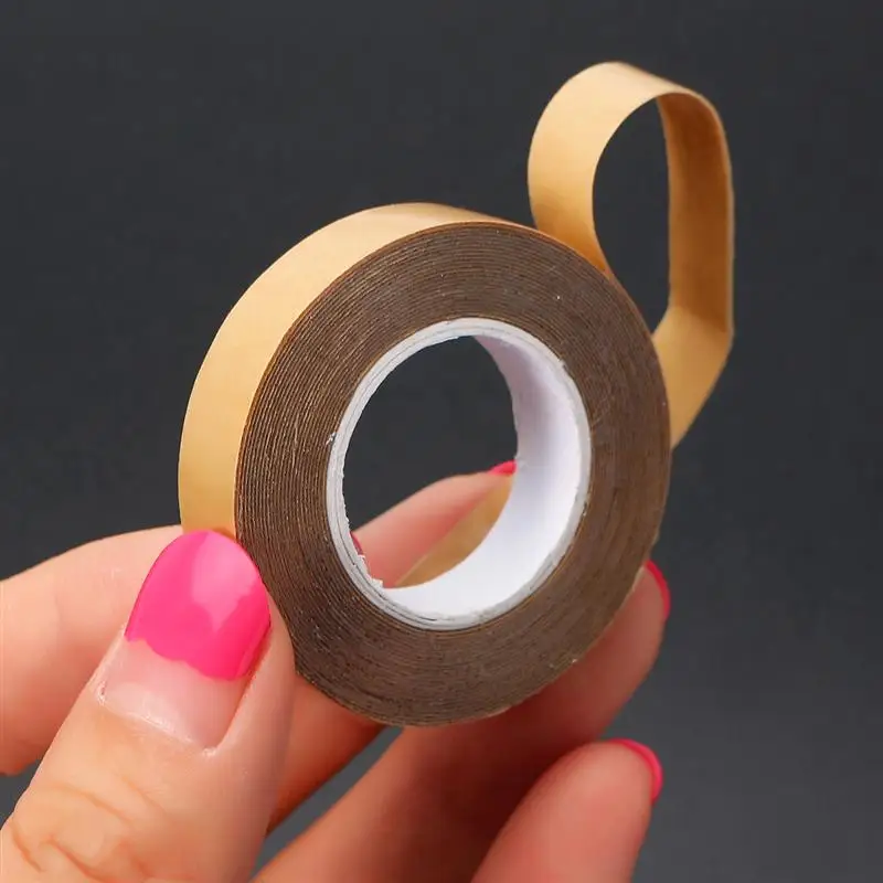 1PC Waterproof 1cm X 3 yard Double Sided Toupee Adhesive Tape Traceless Super Glue Tapes For Skin Weft Wig Human Hair Extension