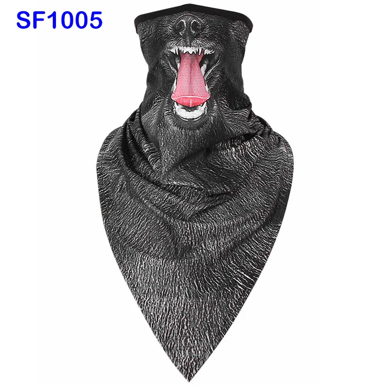 WildSurfer плюс треугольный Походные шарфы для верховой езды дышащая Полотенца Велоспорт животных половина уход за кожей лица маска Рыбалка Бандана Ciclismo FJ36