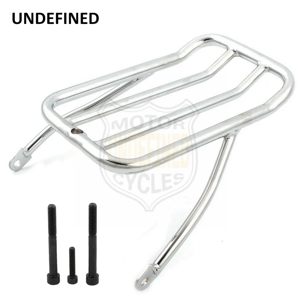 

Chrome Chopped Rear Fender Luggage Rack Motorcycle Shelf for Harley Sportster Iron 883 XL883N XL1200N XL1200V XL1200X XL1200NS
