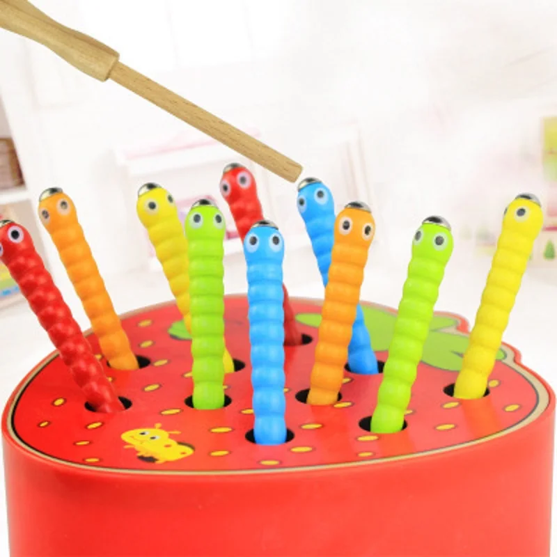 

The Apple Montessori Wooden Toys Baby Memory Training Matching Pair Game Math Early Education Interactive Toy