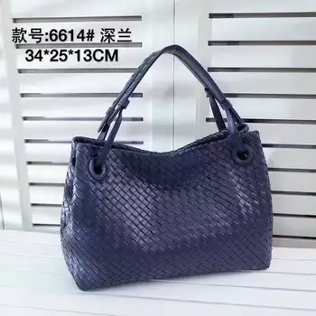 

free shipping 2017 new style shopping bags sheepskin woven bags genuine bags