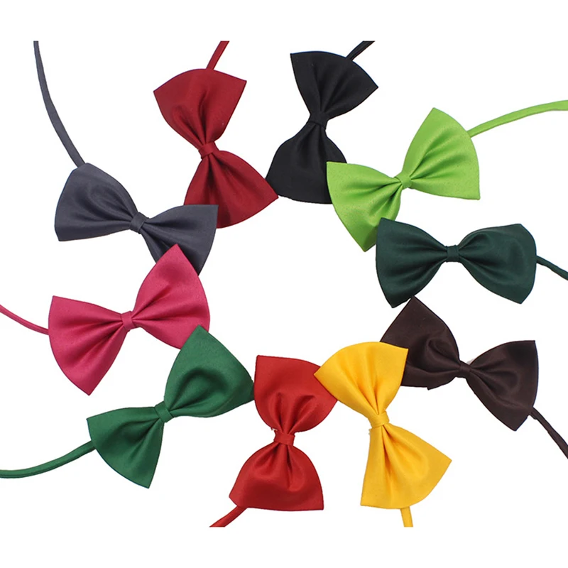 10 pcs Colors Random Cute Pets Adjustable Polyester Dog