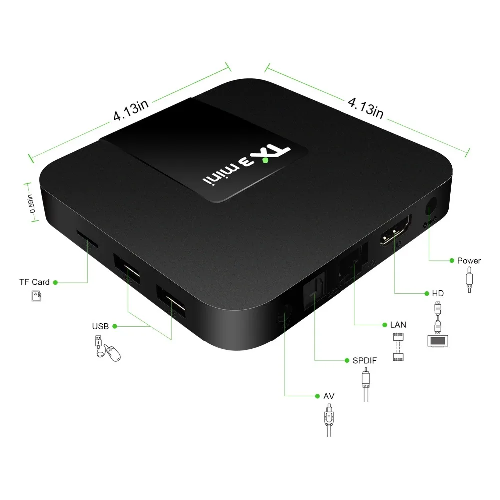 Французский TX3 Мини ТВ приставка android 7,1 2G 16G IP tv box+ с системой Neo IPTV код 1300 live Европа Бельгия Арабский ip tv M3U smart tv приставка