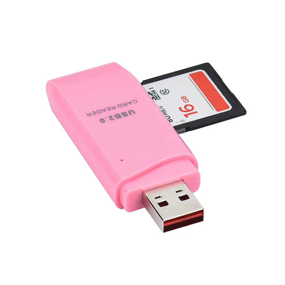 Мини Портативный USB считыватель карт памяти 2,0 Micro SD/SDXC TF кардридер адаптер оптовая продажа l921 #2