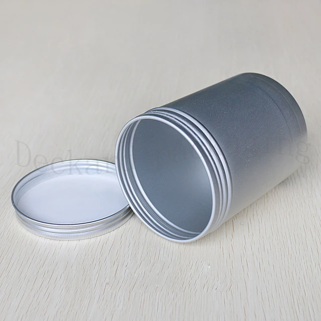 1pcs 8 Sizes Metal Aluminum Round Tin Cans Box Silver Empty Cosmetic Cream  Jar Pot Case Screw Thread Lid Lip Balm Container - Storage Bottles & Jars -  AliExpress