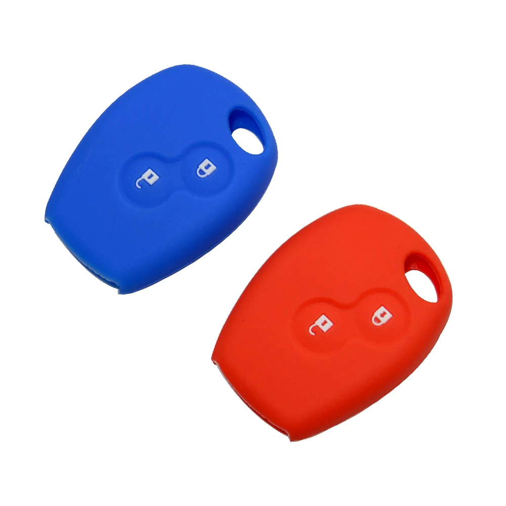 Silicone Car Key Cover Case for Renault 2 Button Clio Scenic Megane Duster Sandero Captur Twingo Modus Car Remote Key Case Shell (3)