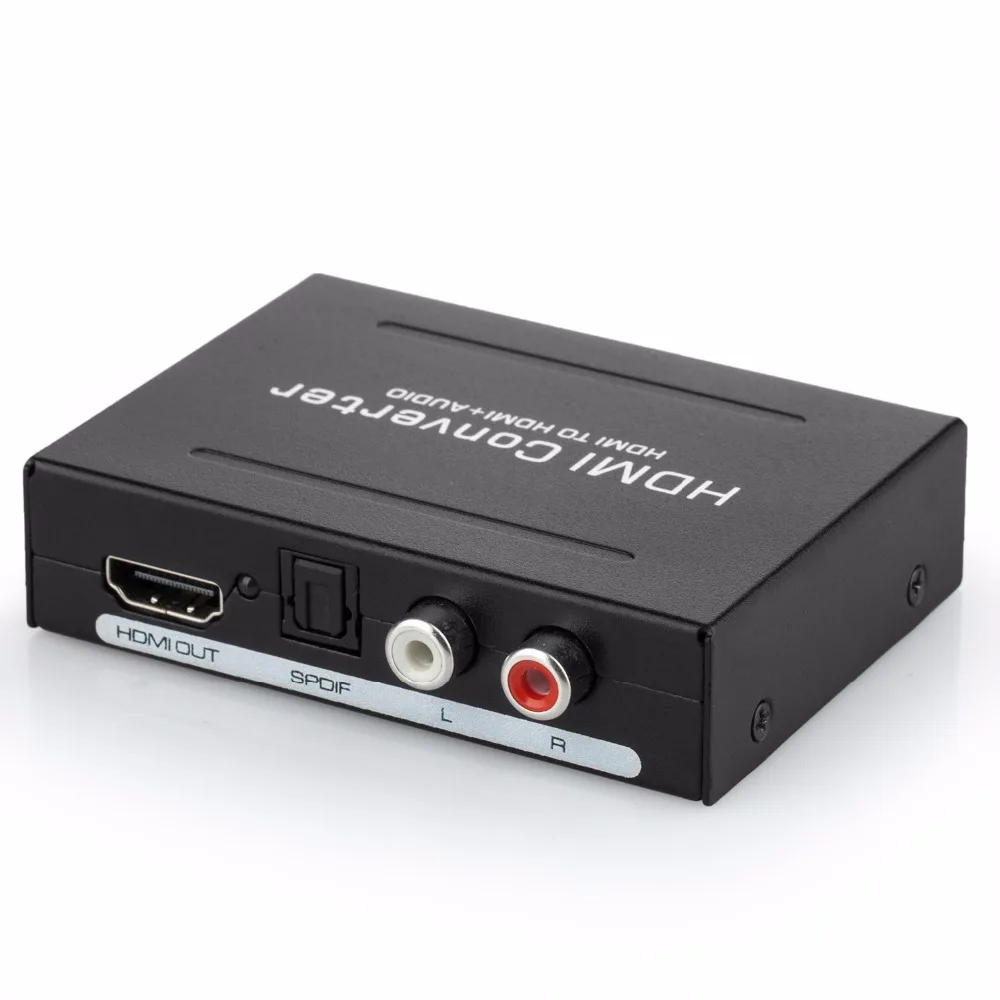 4K HDMI аудио экстрактор конвертер в оптический Toslink SPDIF + RCA L/R стерео аналоговый 5 1