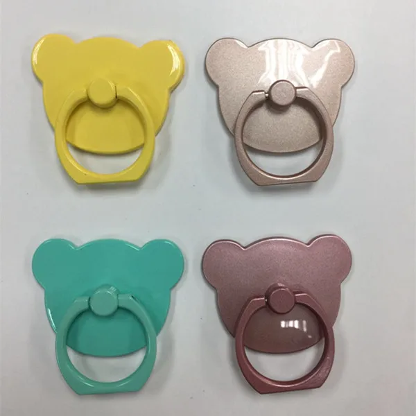 For iPhone Samsung Smart Phone GPS MP3 Car Mount Stand New 360 Degree Plastic Finger Ring Bear Pattern Mobile Phone Ring Holder For iPhone Samsung Smart Phone GPS MP3 Car Mount Stand New 360 Degree Plastic Finger Ring Bear Pattern Mobile Phone Ring Holder