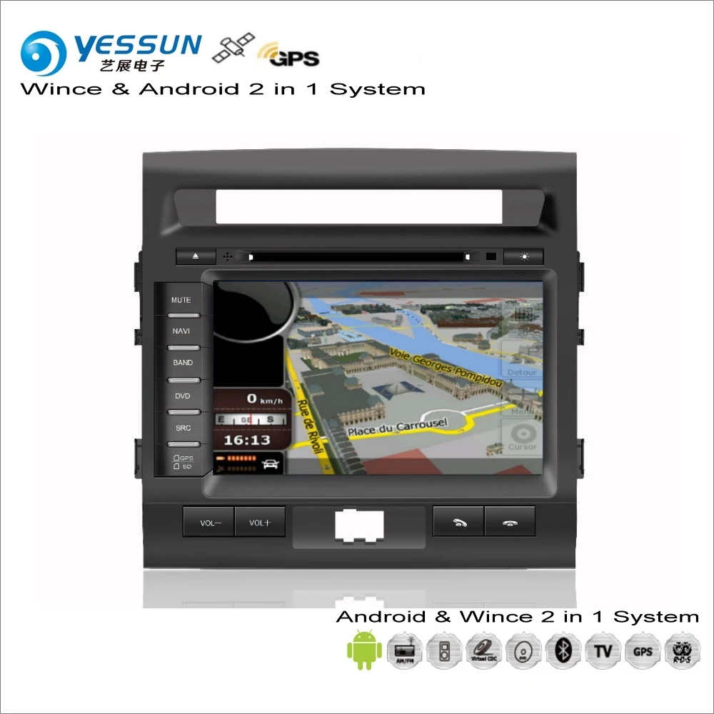 

YESSUN For Toyota Land Cruiser LC 200 / Roraima 2008~2013 Car Android Radio CD DVD Player GPS Navi Navigation Audio Video Stereo