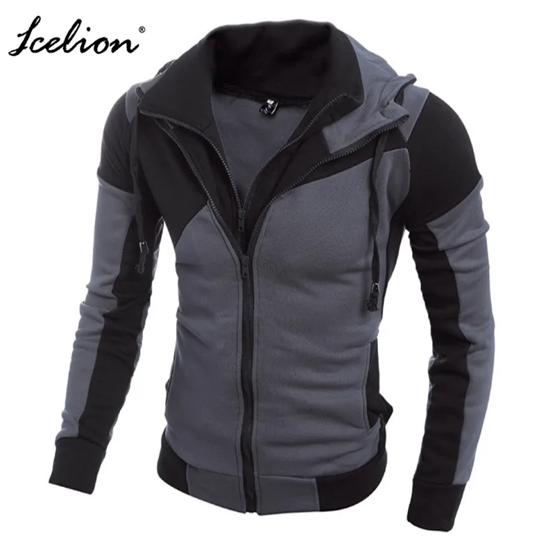 IceLion 2019 Autumn Hoodies Men Patchwork Zipper Cardigan Sweatshirts Slim Fit Sportswear Fashion Casual Tracksuit Dropshipping IceLion 2019 Autumn Hoodies Men Patchwork Zipper Cardigan Sweatshirts Slim Fit Sportswear Fashion Casual Tracksuit Dropshipping
