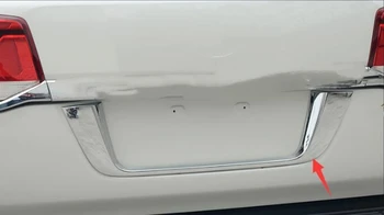 

Trunk license U-shaped decorative box ABS electroplating exterior refit 2016 2017 for Toyota Land Cruiser LC200