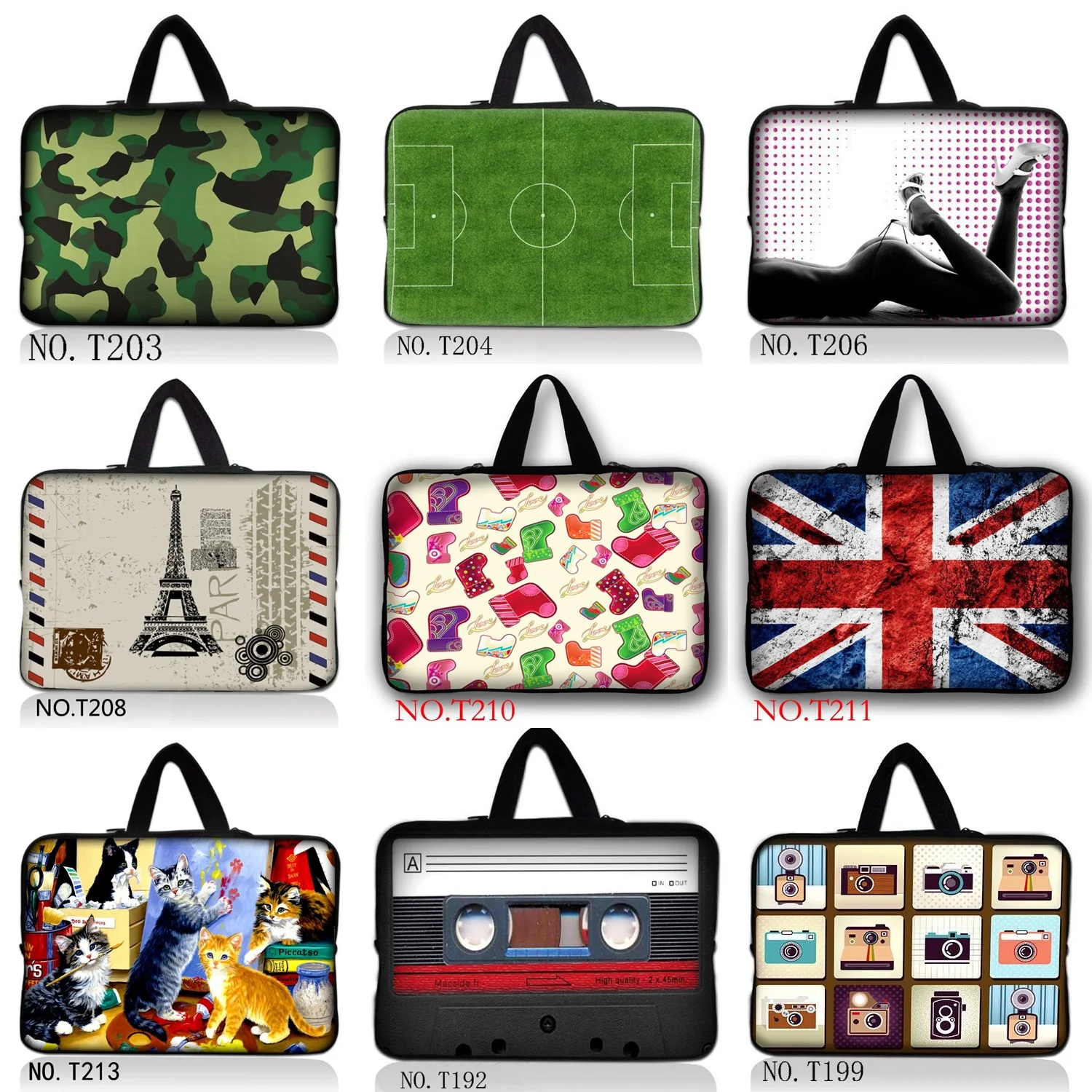 Fashion Cool Notebook Laptop Sleeve Bag Case Handbag For iPad Macbook