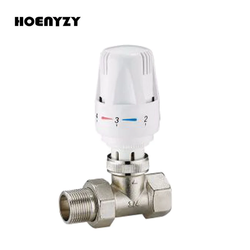 Латунный термостатический клапан радиатора 1/2 &quot3/4&quot 1 &quotпрямого типа DN15 DN20 DN25