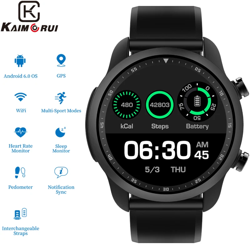 

Smart Watch Android 6.0 OS 4G Smartwatch Men IP67 Waterproof 1GB+16GB SIM Card Bluetooth Smartwatch for Android IOS Smart Phone