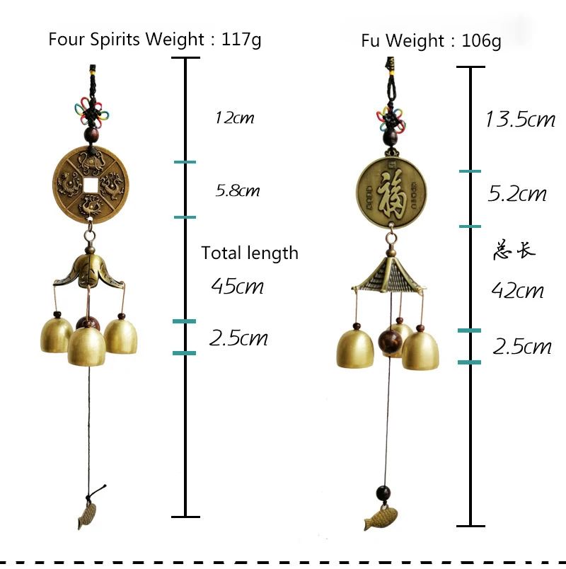 Мебель из сплава с фэншуй восемь диаграмм ветровые колокольчики висят на дверях, украшающих города и дома, чтобы изгонять злодеяния