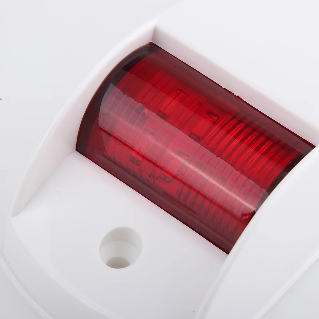 1 пара Пластик 12V светодиодный навигационные огни красный зеленый парусных световой сигнал для морской яхты Предупреждение свет 135x60x47 мм