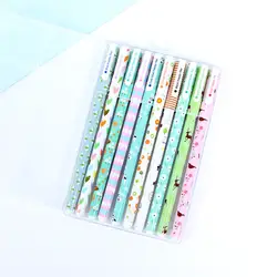 10 шт./компл. шариковая ручка красочные caneta Kawaii kalem boligrafos boligrafo stylo Школьные принадлежности Ручки Офисные аксессуары