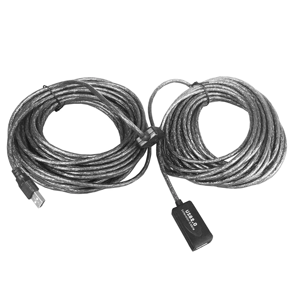 5/10/15/20 M USB 2 0 Удлинительный кабель одиночный/двойной сигнал усиления подключается