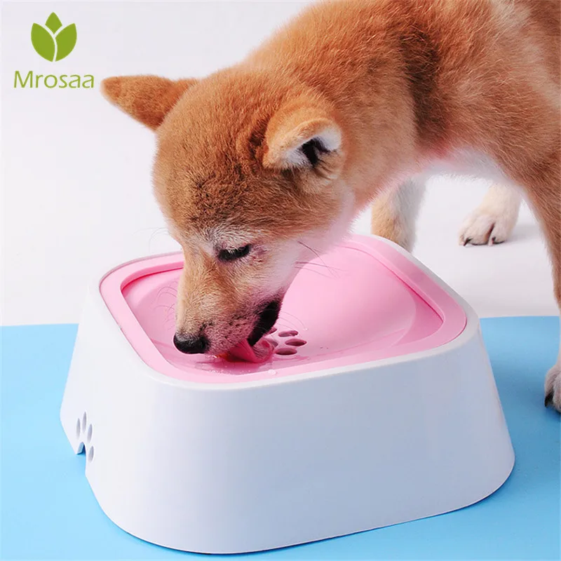 

1500ml High Capacity Pet Floating Bowls Dog Cat Drinking Water Bowls No Spill Not Wetting Mouth Plastic Portable Water Feeder