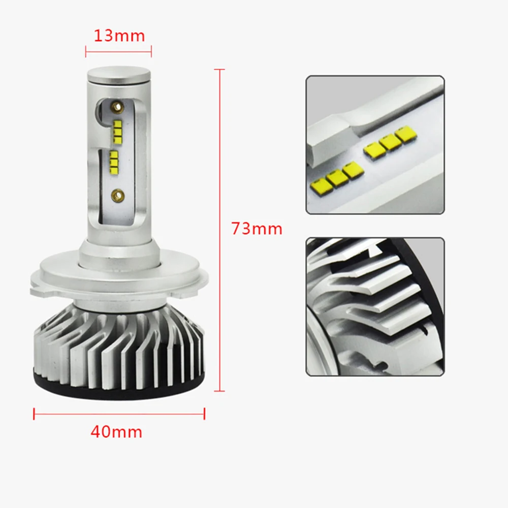 2 предмета в комплекте, дизайн, F2 с зэс чип H1 H3 H4 H7 H11 9005 9006 Автомобильные светодиодные лампы для фар все в одном светодиодный H4 9012 HIR2 60 Вт 10000LM 6000K