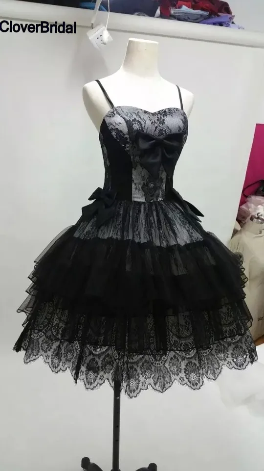 black tulle cocktail dress