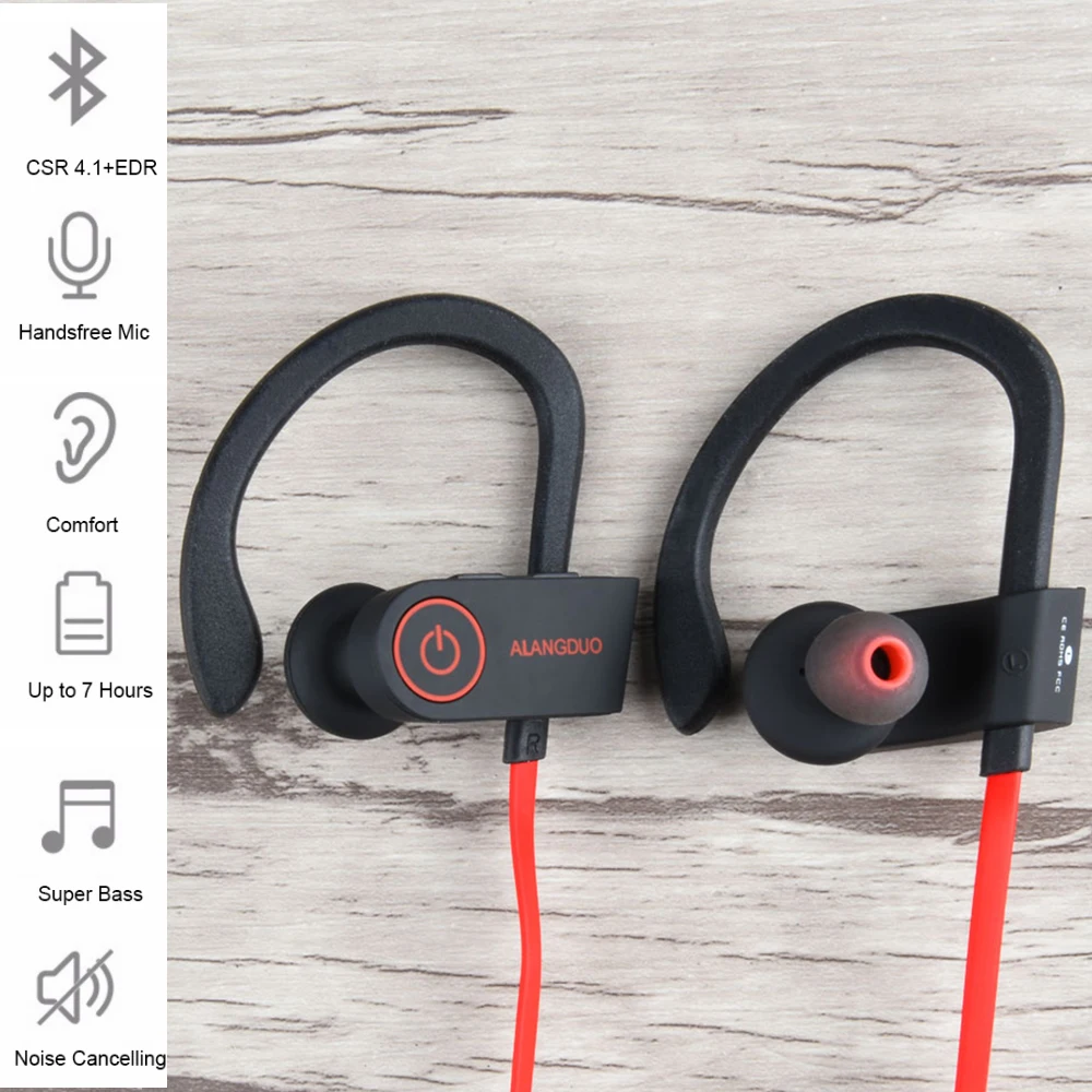 bluetooth наушники IPX7 водонепроницаемые беспроводные спортивный бас Bluetooth с