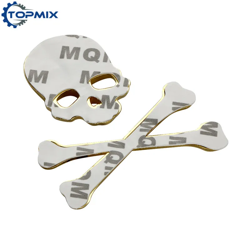 Skull Metal Bone Badge 4
