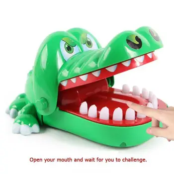 

Children Gags Toy Large Bite Crocodile Toy Funny Party Switching Luck Testing Games Practical Jokes 16cm Kids Birthday Gift