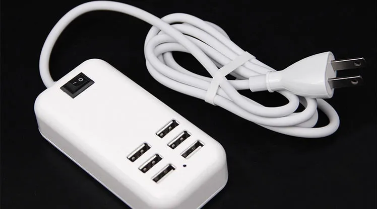 

6-port usb plug multi-port mobile phone charger mobile phone six smart fast charging multi-function plug-in charging