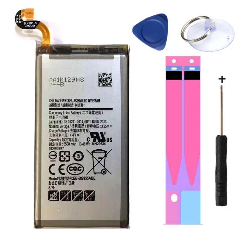 

NEW For Samsung GALAXY S8 Plus G9550 G955 S8Plus S8+ SM-G9 SM-G955 EB-BG955ABA EB-BG955ABE Li-ion Replacement 3500mAh