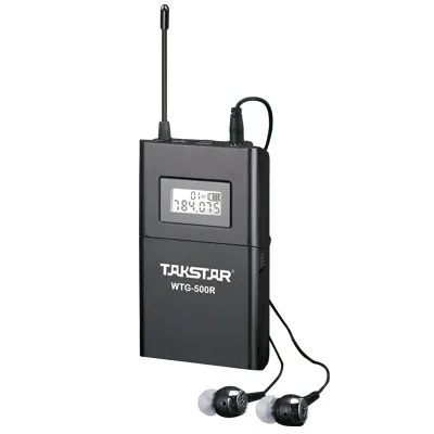 Takstar WTG-500/WTG500 UHF Беспроводная аудиосистема для туристического гида/обучения передатчик+ приемник+ микрофон+ наушники