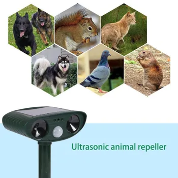 

Ultrasonic animal repeller Solar animal driver Outdoor dog driver Garden orchard bird repeller Infrared sensor ultrasonic drive