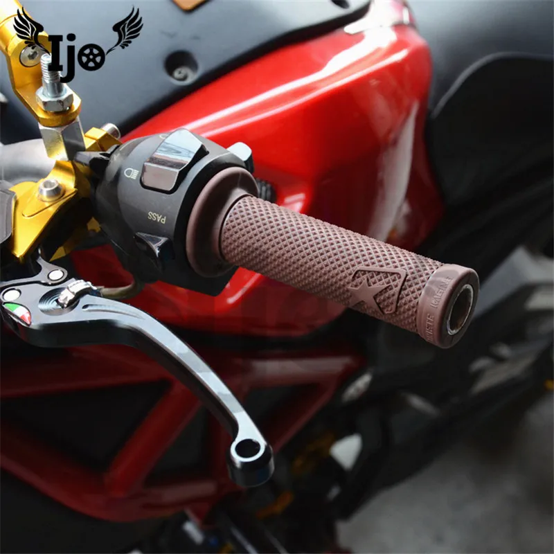 Популярный универсальный мягкий резиновый 22 мм 7/" мото руль для Honda Kawasaki Yamaha Suzuki KTM BMW MX Универсальный Классический мото rcycle grip