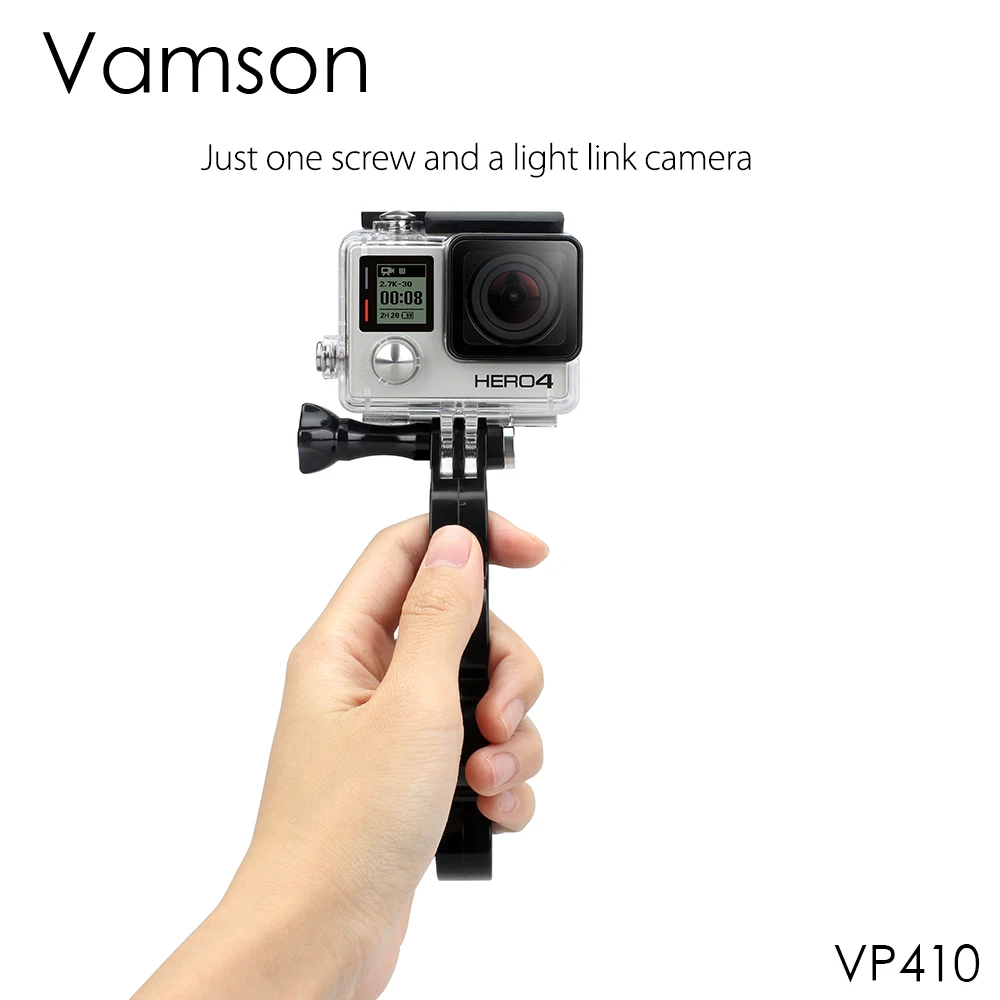 Vamson ручной шарнирный палец держатель аксессуар для селфи GoPro Hero 8 6 7 5 Yi 4K Sjcam SOOCOO Eken